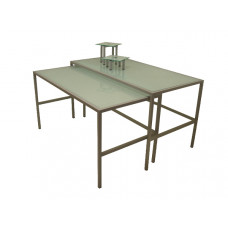 Буфетные столы со стеклом Steel & Style Replica