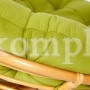 Кресло "PAPASAN" 23/01 W с подушкой, Honey (мед), флок Олива, 23