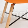 Кресло Secret De Maison CINDY (EAMES) (mod. 919) дерево береза/металл/сиденье пластик, 60*62*79см, оранжевый/orange with natural legs