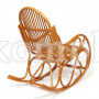 Кресло-качалка VIENNA (разборная) без подушки, ротанг top quality, 58x133x102 см, Cognac (коньяк)