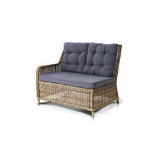 Бергамо, плетеный правый модуль дивана, соломенный YH-C2579WY