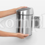 Мусорный бак touch bin (3л), стальной матовый (fpp)