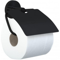 Держатель для туалетной бумаги с крышкой NIZA чёрный