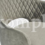 Кресло VALKYRIA (mod. 711) ткань/металл, 55х55х80 см, высота до сиденья 48 см, серый barkhat 26/черный