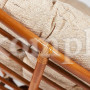 Кресло-качалка "PAPASAN" w 23/01 B с подушкой, Cognac (коньяк), ткань Старт