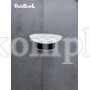Мыльница для ванной Rainbowl 2284-BP LONG настенная стекло черная матовая
