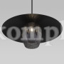 Подвесной светильник со стеклянным плафоном 50259/1 черный/дымчатый