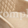 Кресло BREMO (mod. 708) ткань/металл, 58х55х83 см, высота до сиденья 48 см, бежевый barkhat 5/черный