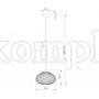 Подвесной светильник со стеклянным плафоном 50263/1 серый