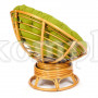 Кресло-качалка "PAPASAN" w 23/01 B с подушкой, Honey (мед), флок Олива, 23