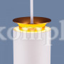 Подвесной светодиодный светильник DLS021 9+4W 4200К белый матовый/золото