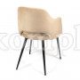 Кресло VALKYRIA (mod. 711) ткань/металл, 55х55х80 см, высота до сиденья 48 см, бежевый barkhat 5/черный