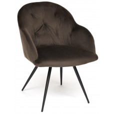 Кресло LIVORNO (mod.1602) металл/ткань, 67х57х82см, серый вельвет