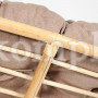 Кресло "PAPASAN ECO" P115-1/SP STD c подушкой, ремешками / Natural (натуральный), экошерсть Коричневый, 1811-5