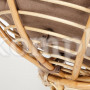 Кресло "PAPASAN ECO" P115-1/SP STD c подушкой, ремешками / Natural (натуральный), экошерсть Коричневый, 1811-5