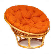 Кресло "PAPASAN" 23/01 W с подушкой, Honey (мед), ткань Оранжевый, С 23