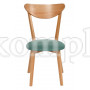 Стул мягкое сиденье/ цвет сиденья - Морская волна MAXI (Макси) каркас бук, сиденье ткань, натуральный (бук)