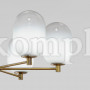 Потолочный светильник со стеклянными плафонами 60161/6 латунь