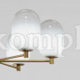 Потолочный светильник со стеклянными плафонами 60161/8 латунь