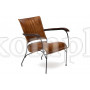 Кресло Secret De Maison PAGANEL (mod. 2106) металл/кожа буйвола, 65х62х75см, Античный светлый