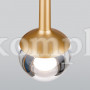 Подвесной светодиодный светильник DLS028 6W 4200K золото