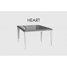 HEART стол обеденный SEASHELL 200x200 плетеные ножки