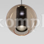 Подвесной светильник со стеклянными плафонами 50258/3 LED дымчатый/ бежевый/ шоколад