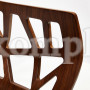 Барный стул TAIGA (mod.4042B) дерево / экокожа, 47х48х102 см, высота сиденья 74 см, орех/белый