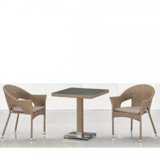 Комплект мебели 2+1 AFM-T605SWT/Y79B-W56 Light Brown 2Pcs
