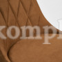 Стул LAVANDA (mod.712) ткань/металл, 55х55х92 см, высота до сиденья 50 см, коричневый barkhat 11/черный