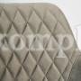 Кресло BREMO (mod. 708) ткань/металл, 58х55х83 см, высота до сиденья 48 см, серый barkhat 26/черный