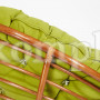 Кресло-качалка "PAPASAN" w 23/01 B с подушкой, Pecan (орех), флок Олива, 23