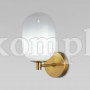 Настенный светильник со стеклянным плафоном 60161 латунь