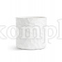 Кашпо TREEZ Ergo Comb Цилиндр Белый камень в-43 см, д-43 см