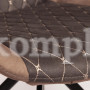 Стул KELT (mod. 8799) металл,ткань наппа, 50 х 60 х 84 х 49,5 см, черный/коричневый