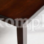 Обеденный комплект эконом Хадсон (стол + 4 стула)/ Hudson Dining Set дерево гевея/мдф, стол: 110х70х75см / стул: 44х42х89см, cappuccino (темный орех), ткань кор.-зол.