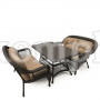 Комплект плетеной мебели T130Br/LV520-1 Brown/Beige 4Pcs