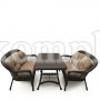Комплект плетеной мебели T130Br/LV520-1 Brown/Beige 4Pcs