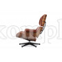 Кресло EAMES LOUNGE CHAIR коричневое и оттоманка EAMES LOUNGE CHAIR коричневое