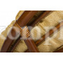 Кресло 23/01 "ANDREA" с подушкой, Pecan Washed (античн. орех), ткань рубчик, цвет кремовый