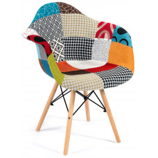 Кресло Secret De Maison CINDY SOFT (EAMES) (mod. 101) дерево береза/металл/мягкое сиденье/ткань, 62x64.5x80см, мультицвет