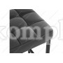 Барный стул Лофт кожзам темно-серый / черный матовый