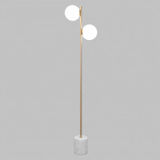 Напольный светильник со стеклянными плафонами 01158/2 латунь