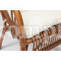Комплект "NEW BOGOTA" (диван + 2 кресла + стол со стеклом) с подушками, ротанг
