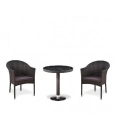 Комплект мебели 2+1 AFM-T601/Y350-W53 Brown 2Pcs 