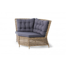 Бергамо, плетеный угловой диванный модуль, соломенный YH-C2599W