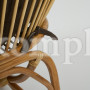 Кресло "PAPASAN CLEO ECO" с подушкой, Natural (натуральный), ткань Коричневый
