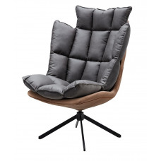Кресло DС-1565G коричневое HE510-24B/ноги металл
