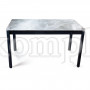 Стол раскладной Alpha (140+40) мрамор испанская керамика светлая