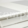 Стол SCHNEIDER (mod. 0704) мдф high glossy, закаленное стекло, 140/180x80x75см, белый